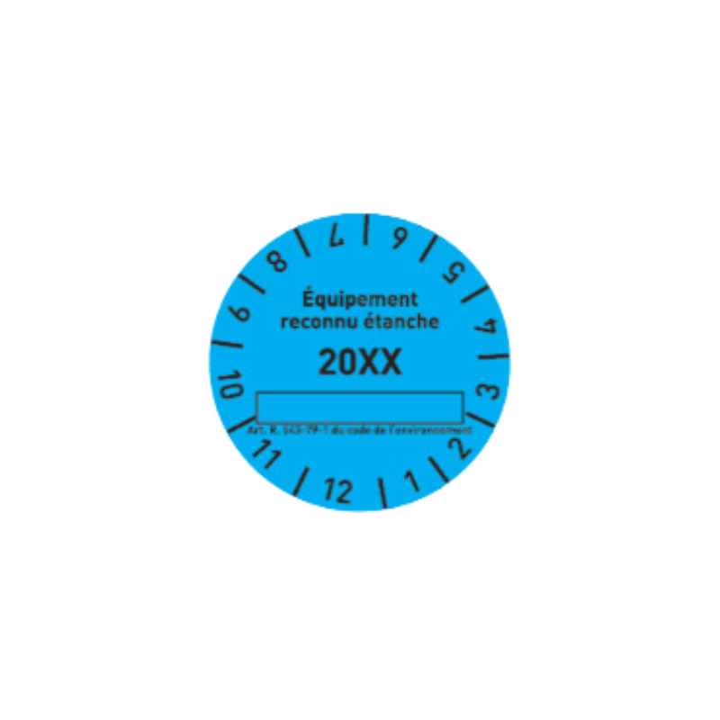 ETIQUETTES REGLEMENTAIRE BLEU (100U)